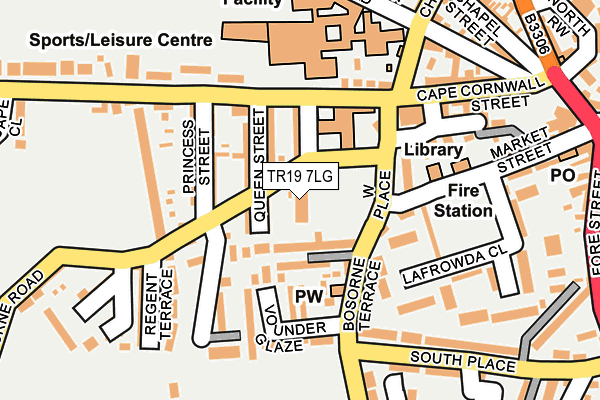 TR19 7LG map - OS OpenMap – Local (Ordnance Survey) TR19 7LG map - OS OpenMap – Local (Ordnance Survey)