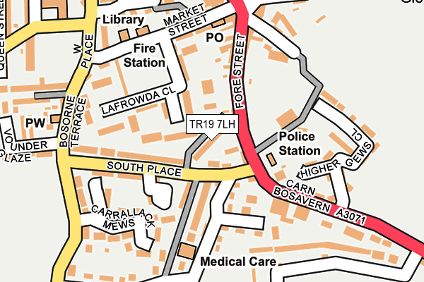 TR19 7LH map - OS OpenMap – Local (Ordnance Survey) TR19 7LH map - OS OpenMap – Local (Ordnance Survey)