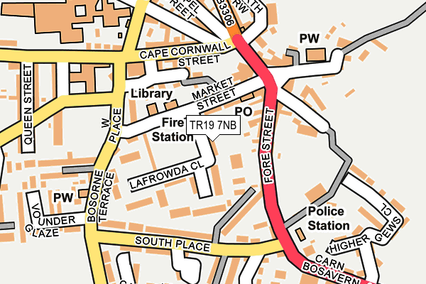 TR19 7NB map - OS OpenMap – Local (Ordnance Survey) TR19 7NB map - OS OpenMap – Local (Ordnance Survey)