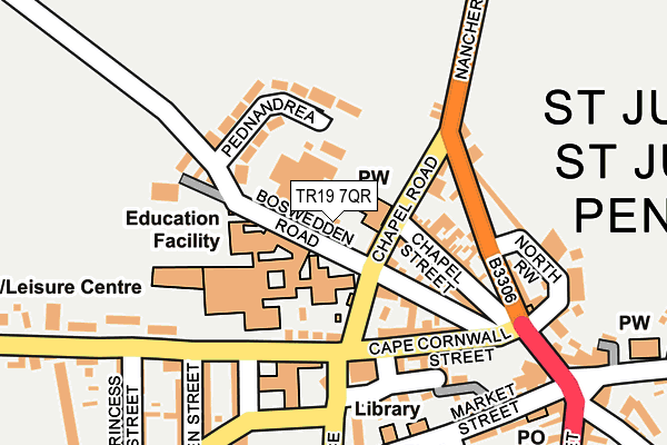 TR19 7QR map - OS OpenMap – Local (Ordnance Survey) TR19 7QR map - OS OpenMap – Local (Ordnance Survey)
