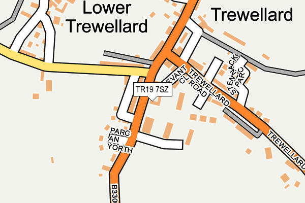 TR19 7SZ map - OS OpenMap – Local (Ordnance Survey) TR19 7SZ map - OS OpenMap – Local (Ordnance Survey)