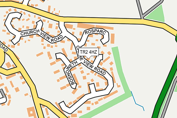 TR2 4HZ map - OS OpenMap – Local (Ordnance Survey) TR2 4HZ map - OS OpenMap – Local (Ordnance Survey)