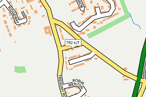 TR2 4JT map - OS OpenMap – Local (Ordnance Survey) TR2 4JT map - OS OpenMap – Local (Ordnance Survey)