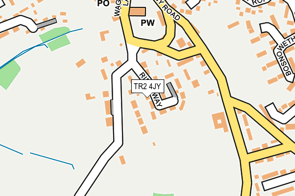 TR2 4JY map - OS OpenMap – Local (Ordnance Survey) TR2 4JY map - OS OpenMap – Local (Ordnance Survey)