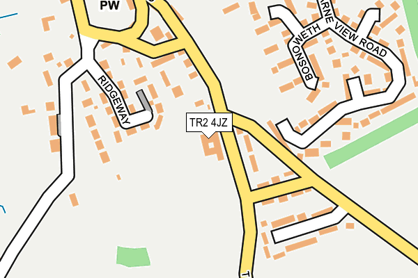 TR2 4JZ map - OS OpenMap – Local (Ordnance Survey) TR2 4JZ map - OS OpenMap – Local (Ordnance Survey)