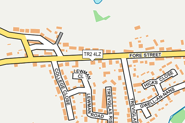 TR2 4LZ map - OS OpenMap – Local (Ordnance Survey) TR2 4LZ map - OS OpenMap – Local (Ordnance Survey)
