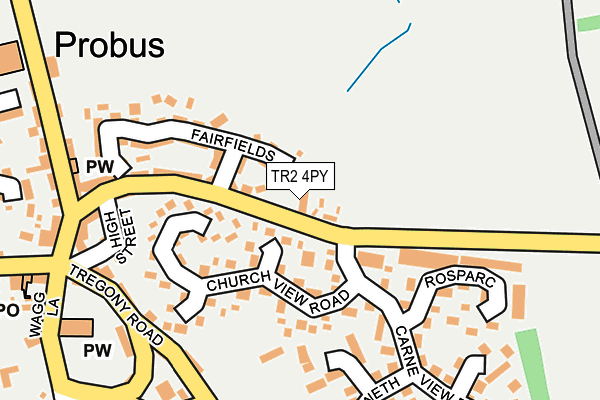 TR2 4PY map - OS OpenMap – Local (Ordnance Survey) TR2 4PY map - OS OpenMap – Local (Ordnance Survey)