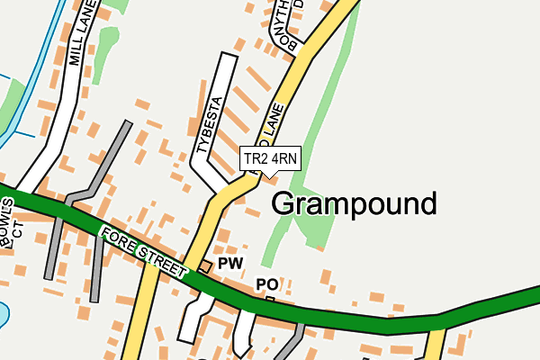 TR2 4RN map - OS OpenMap – Local (Ordnance Survey) TR2 4RN map - OS OpenMap – Local (Ordnance Survey)