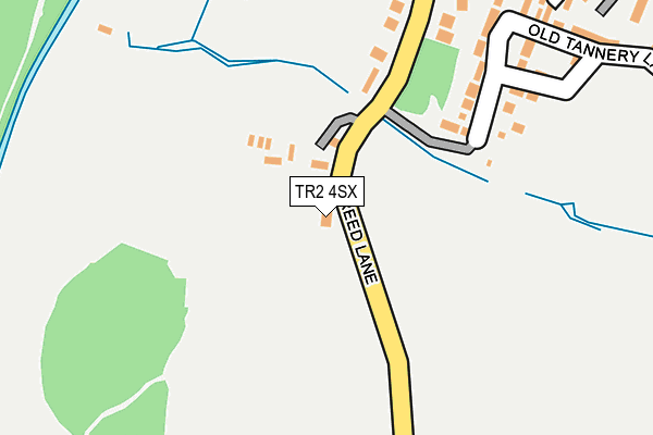 TR2 4SX map - OS OpenMap – Local (Ordnance Survey) TR2 4SX map - OS OpenMap – Local (Ordnance Survey)