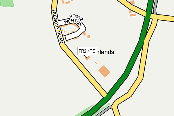 TR2 4TE map - OS OpenMap – Local (Ordnance Survey) TR2 4TE map - OS OpenMap – Local (Ordnance Survey)