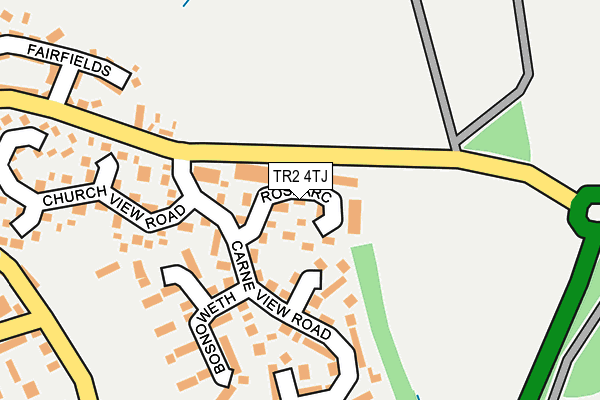 TR2 4TJ map - OS OpenMap – Local (Ordnance Survey) TR2 4TJ map - OS OpenMap – Local (Ordnance Survey)