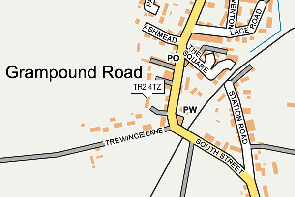 TR2 4TZ map - OS OpenMap – Local (Ordnance Survey) TR2 4TZ map - OS OpenMap – Local (Ordnance Survey)
