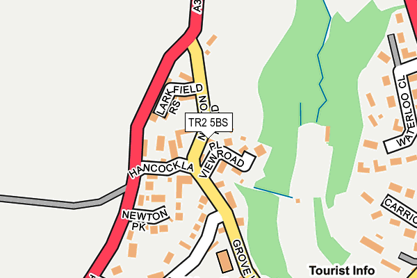 TR2 5BS map - OS OpenMap – Local (Ordnance Survey) TR2 5BS map - OS OpenMap – Local (Ordnance Survey)