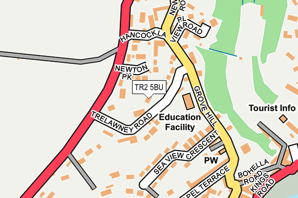 TR2 5BU map - OS OpenMap – Local (Ordnance Survey) TR2 5BU map - OS OpenMap – Local (Ordnance Survey)
