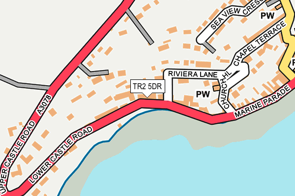TR2 5DR map - OS OpenMap – Local (Ordnance Survey) TR2 5DR map - OS OpenMap – Local (Ordnance Survey)