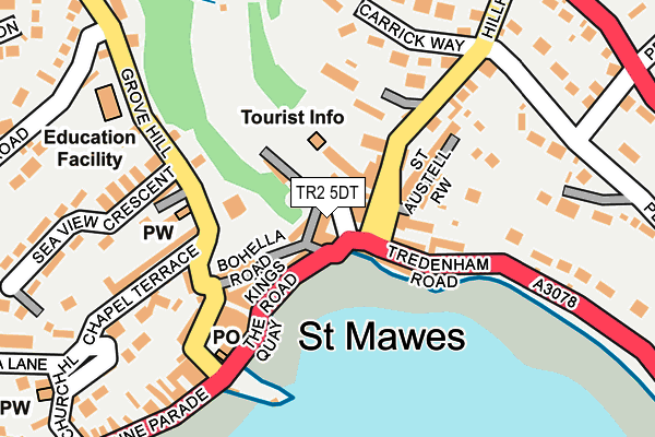 TR2 5DT map - OS OpenMap – Local (Ordnance Survey) TR2 5DT map - OS OpenMap – Local (Ordnance Survey)
