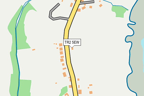 TR2 5EW map - OS OpenMap – Local (Ordnance Survey) TR2 5EW map - OS OpenMap – Local (Ordnance Survey)