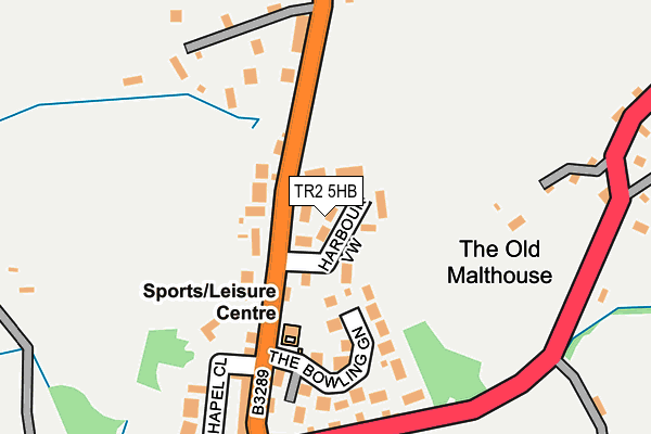 TR2 5HB map - OS OpenMap – Local (Ordnance Survey) TR2 5HB map - OS OpenMap – Local (Ordnance Survey)