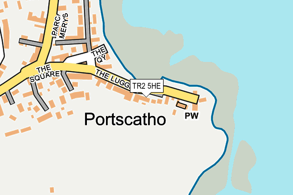 TR2 5HE map - OS OpenMap – Local (Ordnance Survey) TR2 5HE map - OS OpenMap – Local (Ordnance Survey)