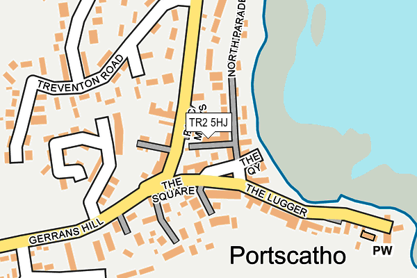 TR2 5HJ map - OS OpenMap – Local (Ordnance Survey) TR2 5HJ map - OS OpenMap – Local (Ordnance Survey)