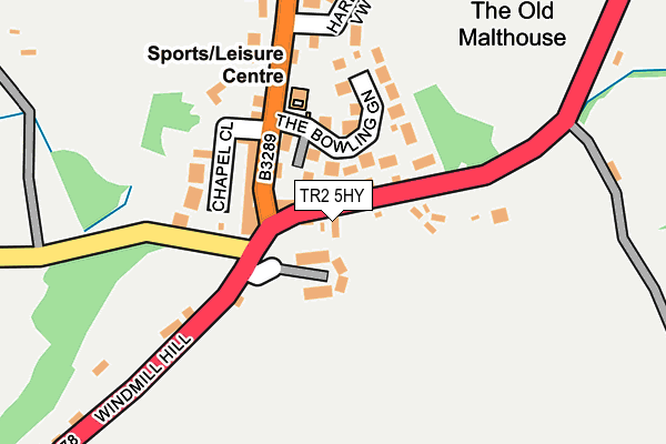 TR2 5HY map - OS OpenMap – Local (Ordnance Survey) TR2 5HY map - OS OpenMap – Local (Ordnance Survey)
