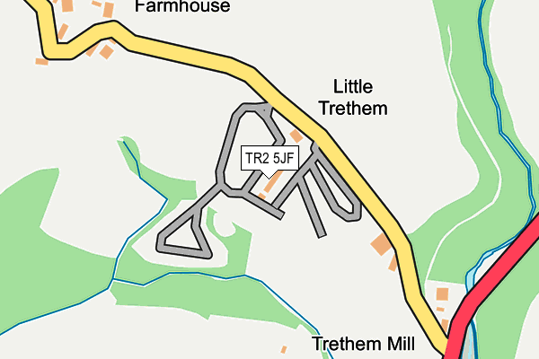 TR2 5JF map - OS OpenMap – Local (Ordnance Survey) TR2 5JF map - OS OpenMap – Local (Ordnance Survey)