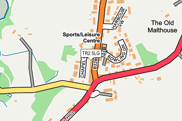 TR2 5LG map - OS OpenMap – Local (Ordnance Survey) TR2 5LG map - OS OpenMap – Local (Ordnance Survey)