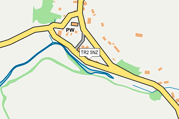 TR2 5NZ map - OS OpenMap – Local (Ordnance Survey) TR2 5NZ map - OS OpenMap – Local (Ordnance Survey)