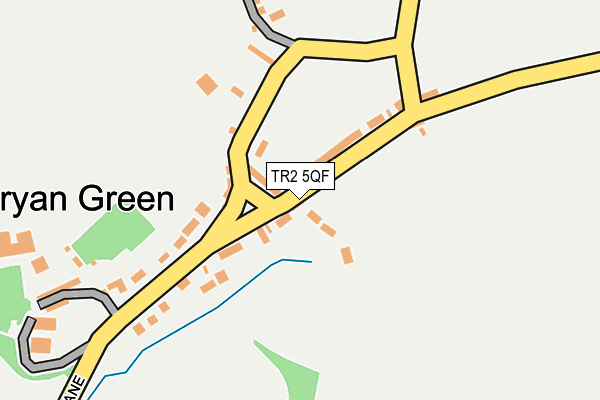 TR2 5QF map - OS OpenMap – Local (Ordnance Survey) TR2 5QF map - OS OpenMap – Local (Ordnance Survey)