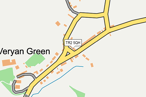 TR2 5QH map - OS OpenMap – Local (Ordnance Survey) TR2 5QH map - OS OpenMap – Local (Ordnance Survey)