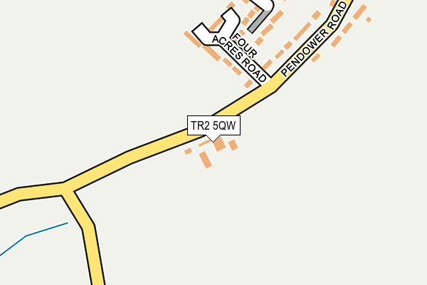 TR2 5QW map - OS OpenMap – Local (Ordnance Survey) TR2 5QW map - OS OpenMap – Local (Ordnance Survey)