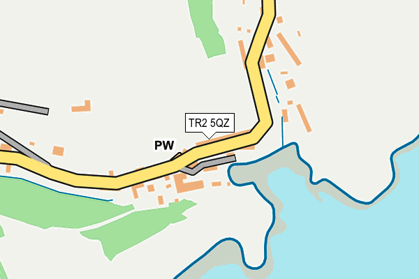 TR2 5QZ map - OS OpenMap – Local (Ordnance Survey) TR2 5QZ map - OS OpenMap – Local (Ordnance Survey)