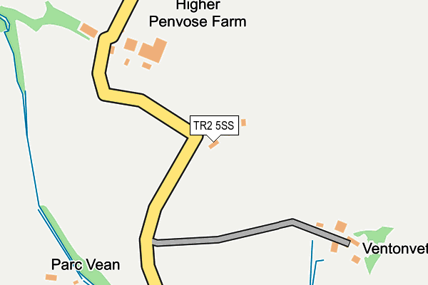 TR2 5SS map - OS OpenMap – Local (Ordnance Survey) TR2 5SS map - OS OpenMap – Local (Ordnance Survey)