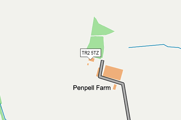 TR2 5TZ map - OS OpenMap – Local (Ordnance Survey) TR2 5TZ map - OS OpenMap – Local (Ordnance Survey)