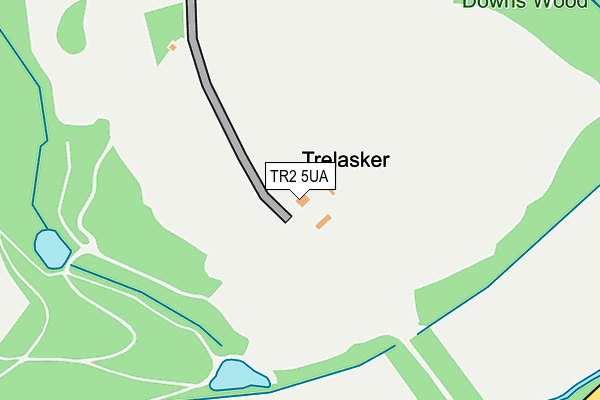 TR2 5UA map - OS OpenMap – Local (Ordnance Survey) TR2 5UA map - OS OpenMap – Local (Ordnance Survey)