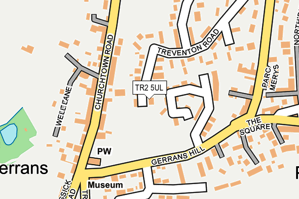 TR2 5UL map - OS OpenMap – Local (Ordnance Survey) TR2 5UL map - OS OpenMap – Local (Ordnance Survey)