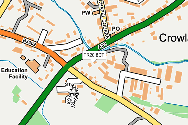 TR20 8DT map - OS OpenMap – Local (Ordnance Survey) TR20 8DT map - OS OpenMap – Local (Ordnance Survey)