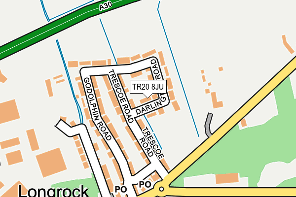 TR20 8JU map - OS OpenMap – Local (Ordnance Survey) TR20 8JU map - OS OpenMap – Local (Ordnance Survey)