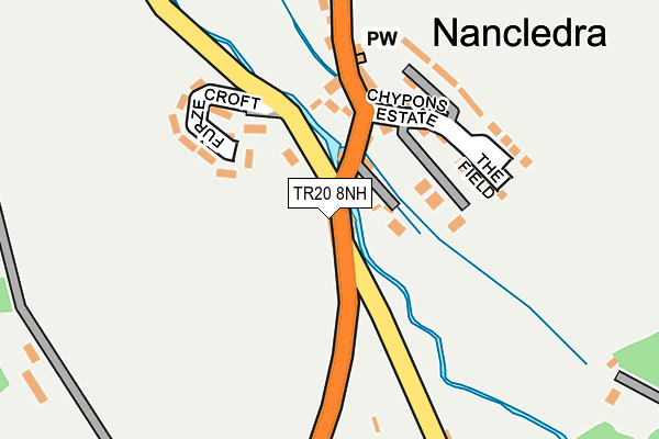 TR20 8NH map - OS OpenMap – Local (Ordnance Survey) TR20 8NH map - OS OpenMap – Local (Ordnance Survey)