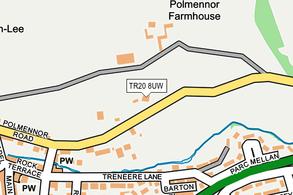 TR20 8UW map - OS OpenMap – Local (Ordnance Survey) TR20 8UW map - OS OpenMap – Local (Ordnance Survey)