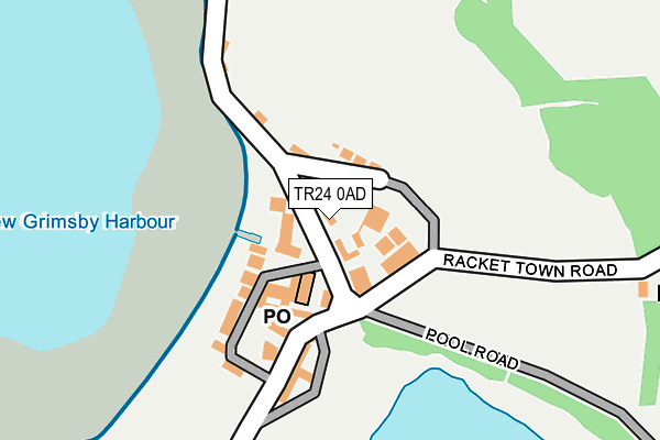TR24 0AD map - OS OpenMap – Local (Ordnance Survey) TR24 0AD map - OS OpenMap – Local (Ordnance Survey)
