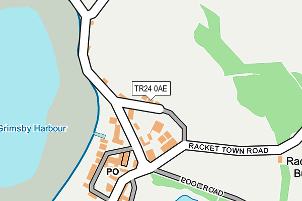 TR24 0AE map - OS OpenMap – Local (Ordnance Survey) TR24 0AE map - OS OpenMap – Local (Ordnance Survey)