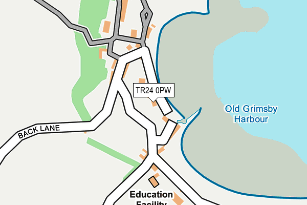 TR24 0PW map - OS OpenMap – Local (Ordnance Survey) TR24 0PW map - OS OpenMap – Local (Ordnance Survey)