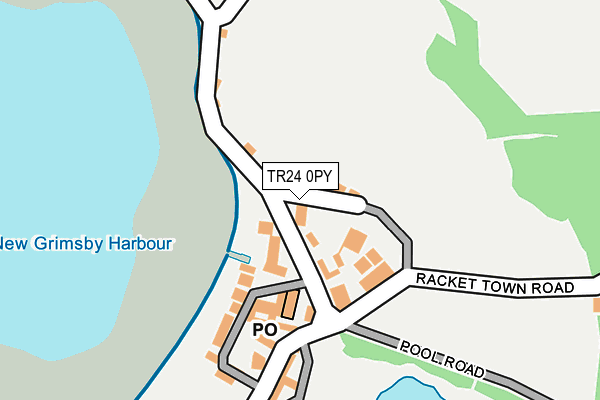 TR24 0PY map - OS OpenMap – Local (Ordnance Survey) TR24 0PY map - OS OpenMap – Local (Ordnance Survey)