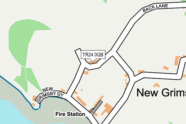 TR24 0QB map - OS OpenMap – Local (Ordnance Survey) TR24 0QB map - OS OpenMap – Local (Ordnance Survey)