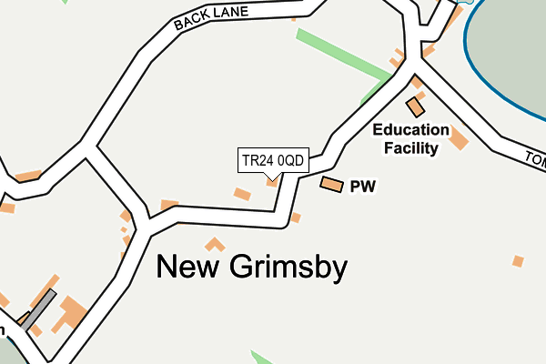 TR24 0QD map - OS OpenMap – Local (Ordnance Survey) TR24 0QD map - OS OpenMap – Local (Ordnance Survey)