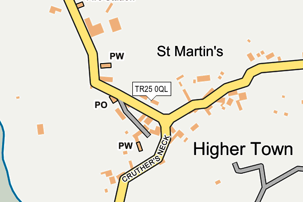 TR25 0QL map - OS OpenMap – Local (Ordnance Survey) TR25 0QL map - OS OpenMap – Local (Ordnance Survey)