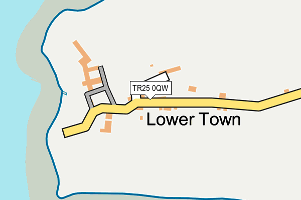 TR25 0QW map - OS OpenMap – Local (Ordnance Survey) TR25 0QW map - OS OpenMap – Local (Ordnance Survey)
