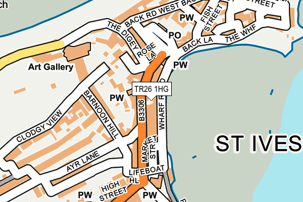 TR26 1HG map - OS OpenMap – Local (Ordnance Survey) TR26 1HG map - OS OpenMap – Local (Ordnance Survey)