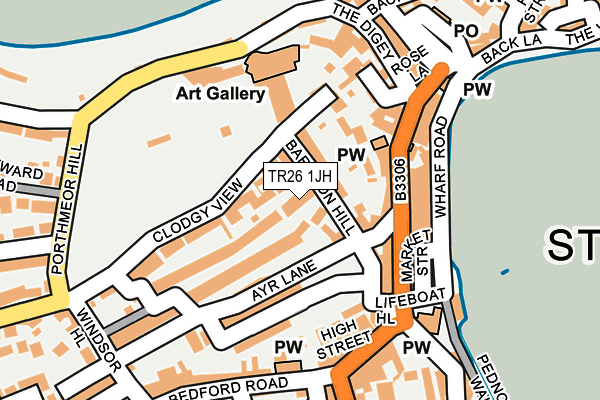 TR26 1JH map - OS OpenMap – Local (Ordnance Survey) TR26 1JH map - OS OpenMap – Local (Ordnance Survey)